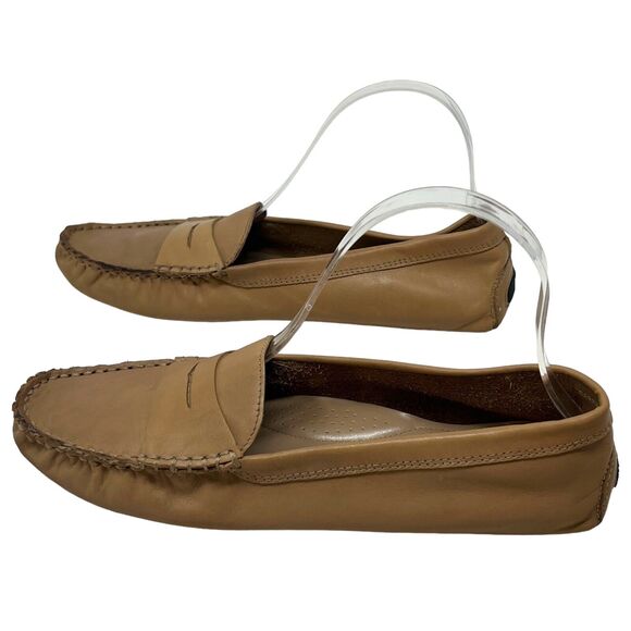 Michael Shannon Women Elaine Tan Leather Slip On Driving Moccasin 8.5 - Picture 5 of 8